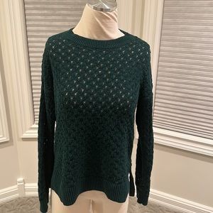 Beautiful teal woven Loft sweater!
